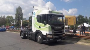Скания демонстрира камиони на метан на „Гран При София” 2019